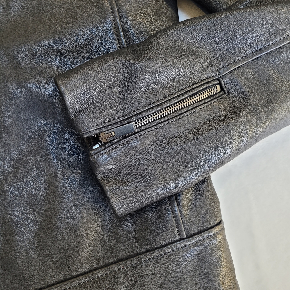 The Kooples Black Leather Jacket - Picture 6 of 12